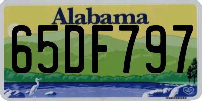 AL license plate 65DF797