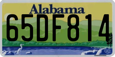 AL license plate 65DF814