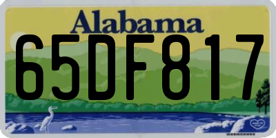 AL license plate 65DF817