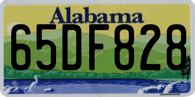 AL license plate 65DF828