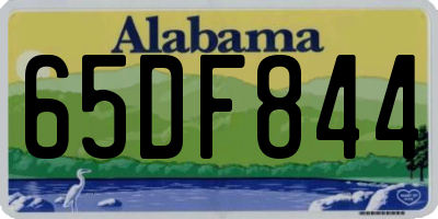 AL license plate 65DF844