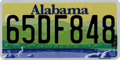 AL license plate 65DF848
