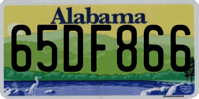 AL license plate 65DF866