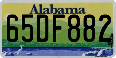 AL license plate 65DF882