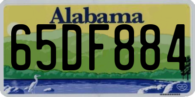 AL license plate 65DF884