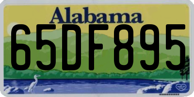 AL license plate 65DF895