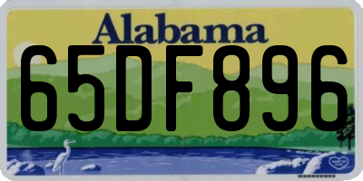 AL license plate 65DF896