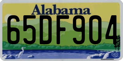 AL license plate 65DF904
