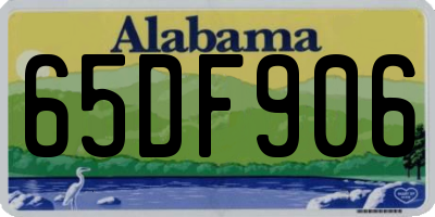 AL license plate 65DF906