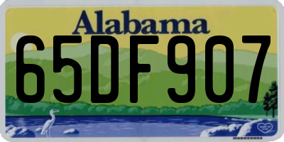 AL license plate 65DF907