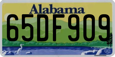 AL license plate 65DF909