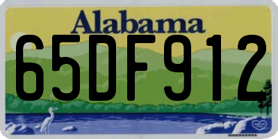 AL license plate 65DF912