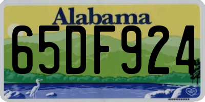 AL license plate 65DF924