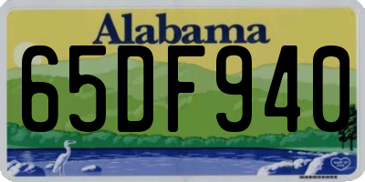 AL license plate 65DF940