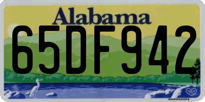 AL license plate 65DF942