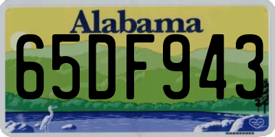 AL license plate 65DF943