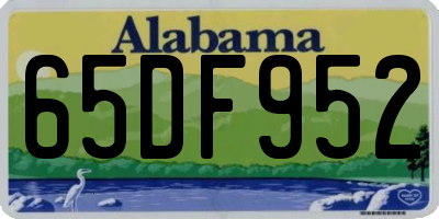 AL license plate 65DF952