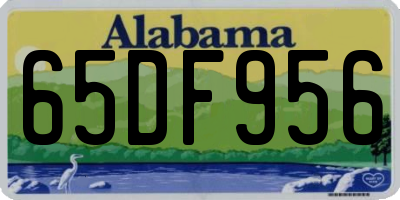 AL license plate 65DF956