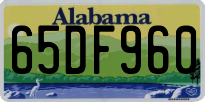 AL license plate 65DF960