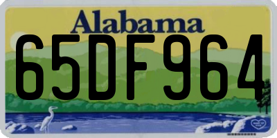 AL license plate 65DF964
