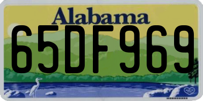 AL license plate 65DF969