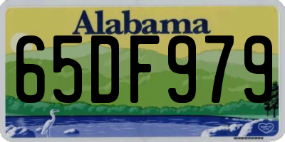 AL license plate 65DF979