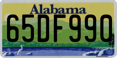 AL license plate 65DF990