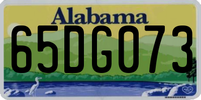 AL license plate 65DG073