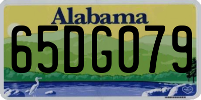 AL license plate 65DG079