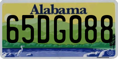 AL license plate 65DG088