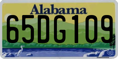 AL license plate 65DG109