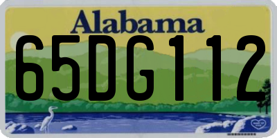 AL license plate 65DG112
