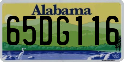 AL license plate 65DG116