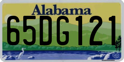 AL license plate 65DG121