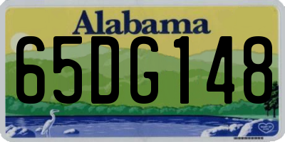 AL license plate 65DG148