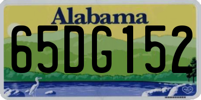 AL license plate 65DG152