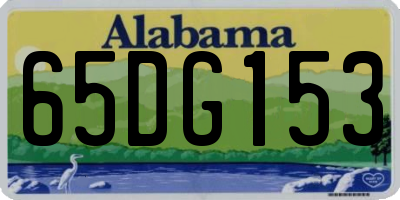 AL license plate 65DG153