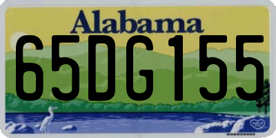 AL license plate 65DG155