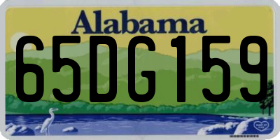 AL license plate 65DG159