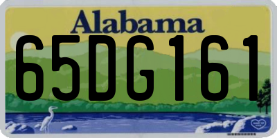 AL license plate 65DG161