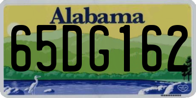 AL license plate 65DG162