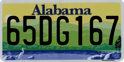 AL license plate 65DG167