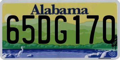AL license plate 65DG170