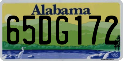 AL license plate 65DG172