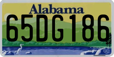 AL license plate 65DG186