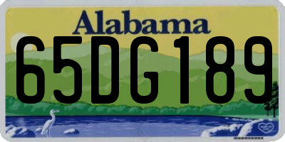 AL license plate 65DG189
