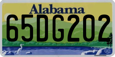 AL license plate 65DG202