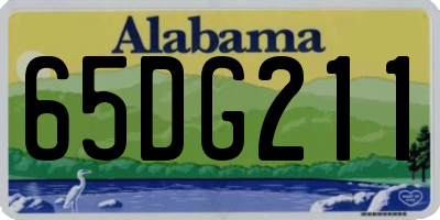 AL license plate 65DG211