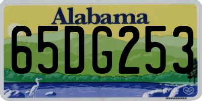 AL license plate 65DG253