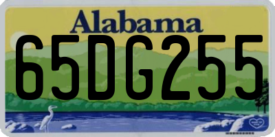 AL license plate 65DG255